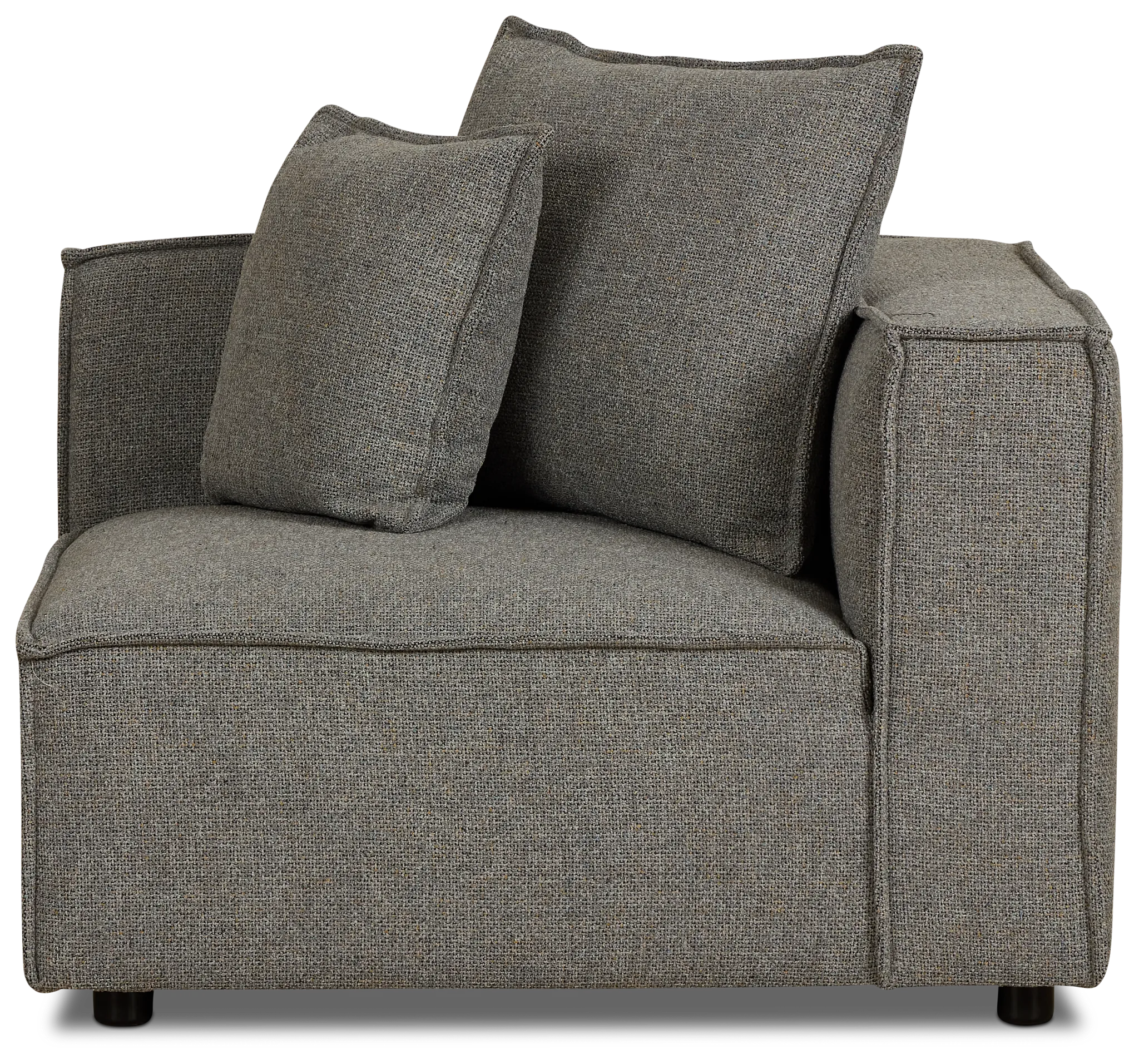 Tatum Gray Fabric Corner Chair