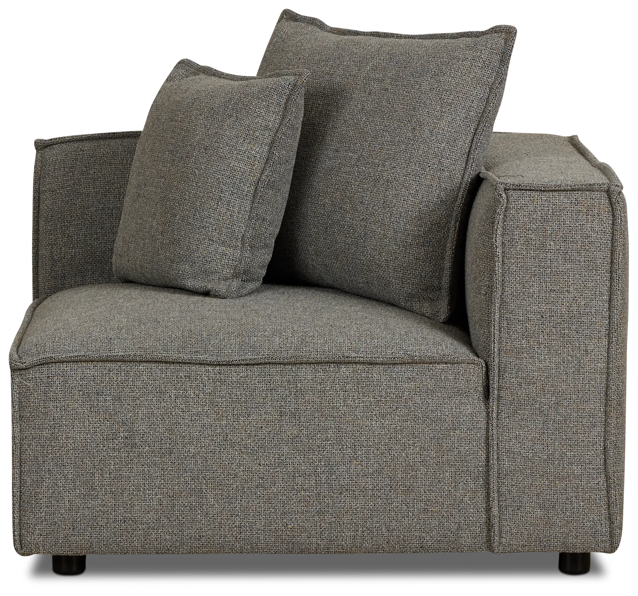 Tatum Gray Fabric Corner Chair Tatum Gray Fabric Corner Chair