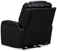 Eclipse Black Lthr/vinyl Power Recliner