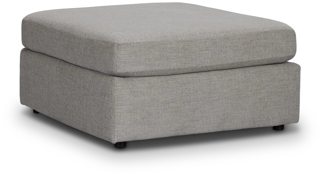 Noah Gray Fabric Cocktail Ottoman