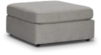 Noah Gray Fabric Cocktail Ottoman