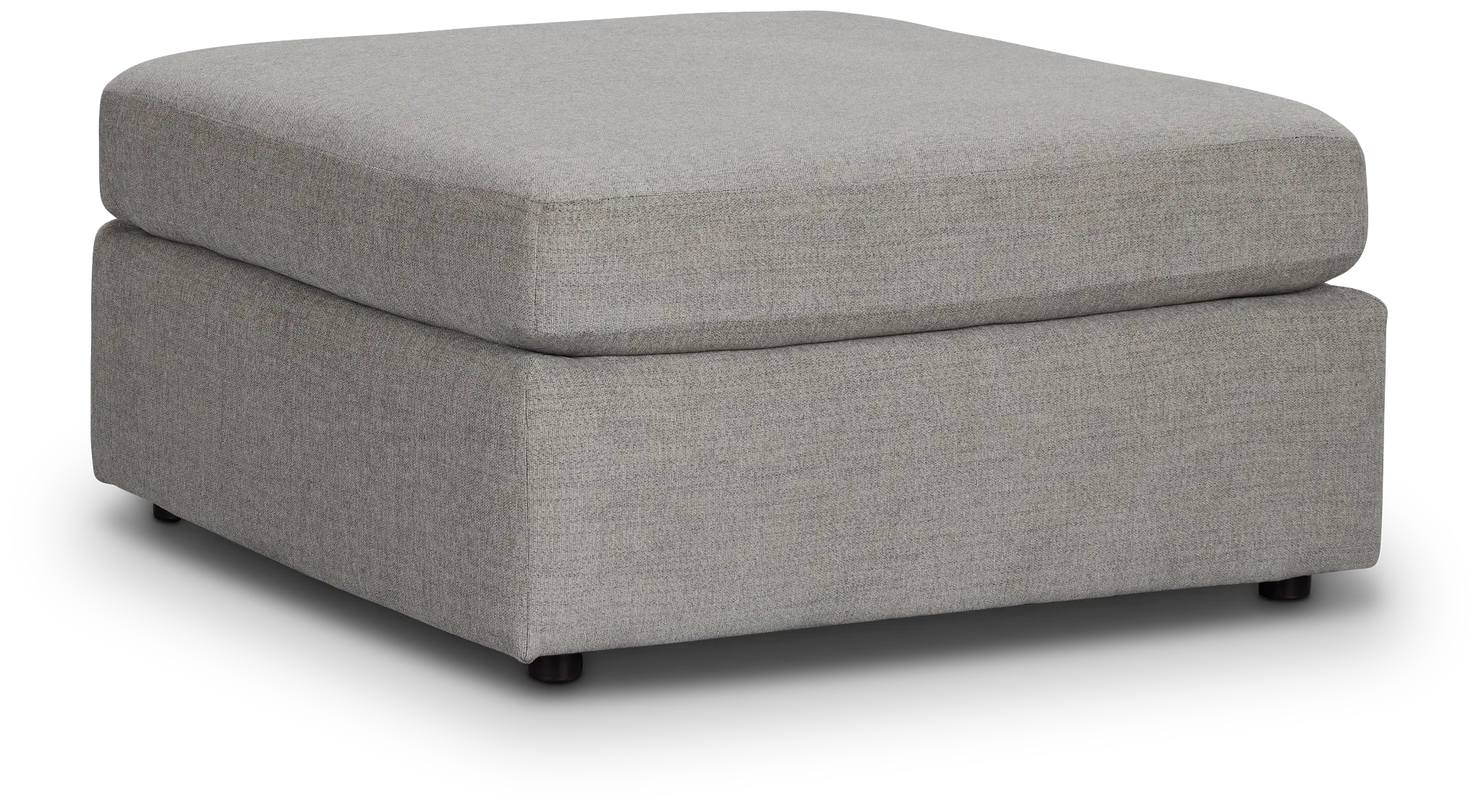 Noah Gray Fabric Cocktail Ottoman Noah Gray Fabric Cocktail Ottoman