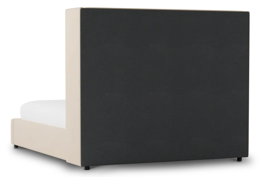 Captiva Peyton Beige 60" Upholstered Shelter Bed