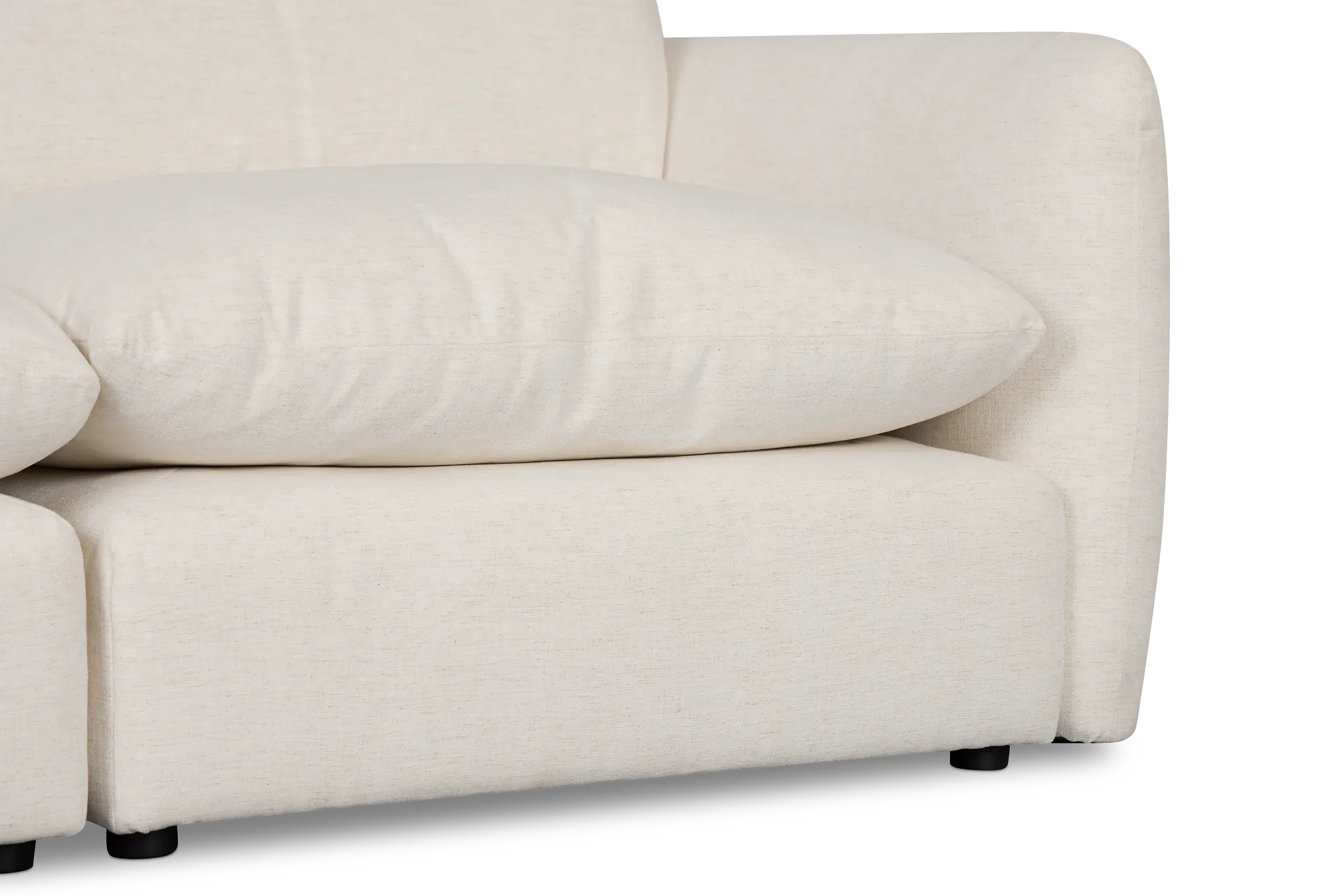 Serena White Fabric 3-piece Modular Sofa Serena White Fabric 3-piece Modular Sofa