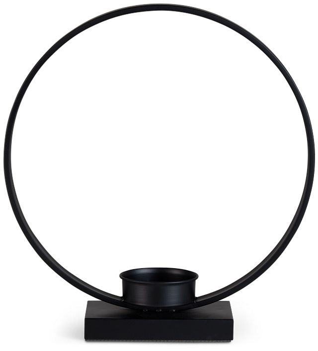 Proti Black Small Candle Holder