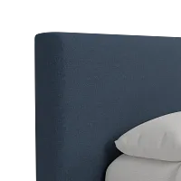 Grayton Maguire Blue 44" Upholstered Platform Bed