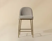 Daphne Taupe 24" Upholstered Barstool
