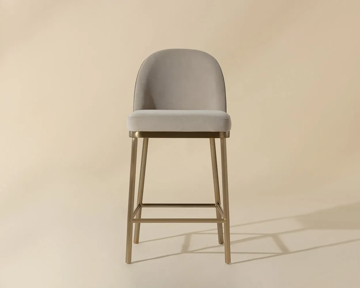 Daphne Taupe 24" Upholstered Barstool