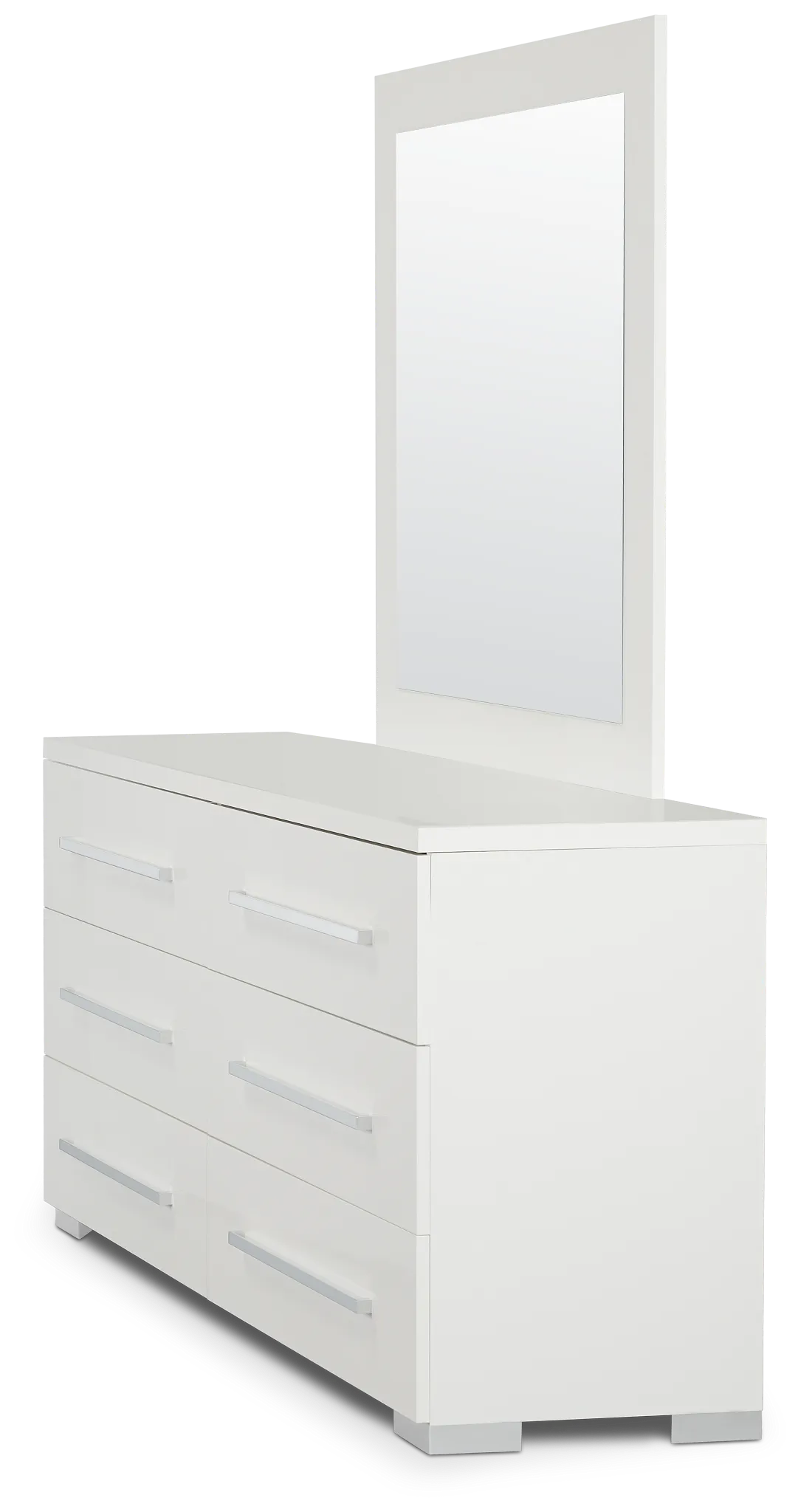 Verona White Dresser & Mirror