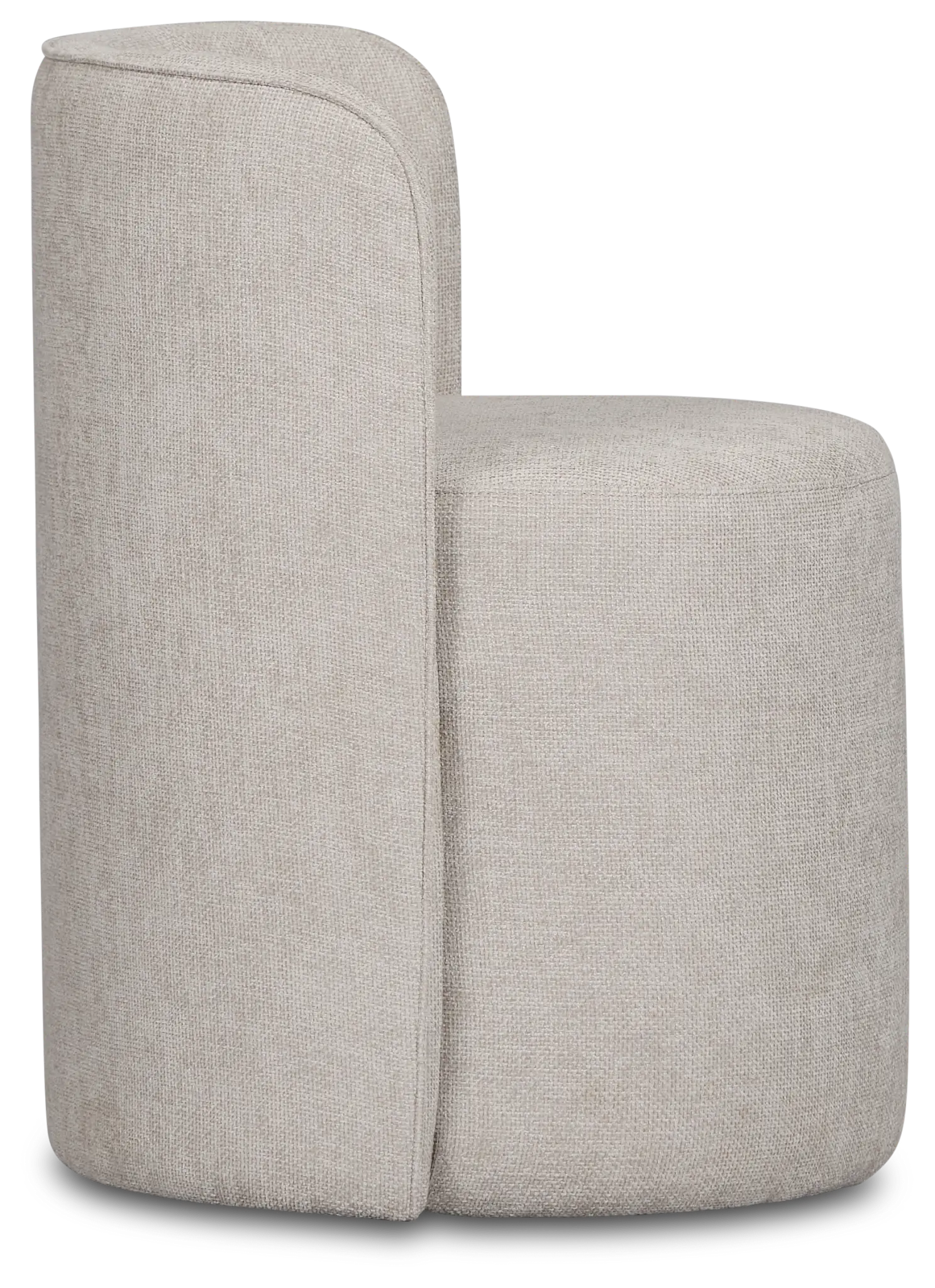 Ryan Light Gray Castored Upholstered Side Chair Ryan Light Gray Castored Upholstered Side Chair