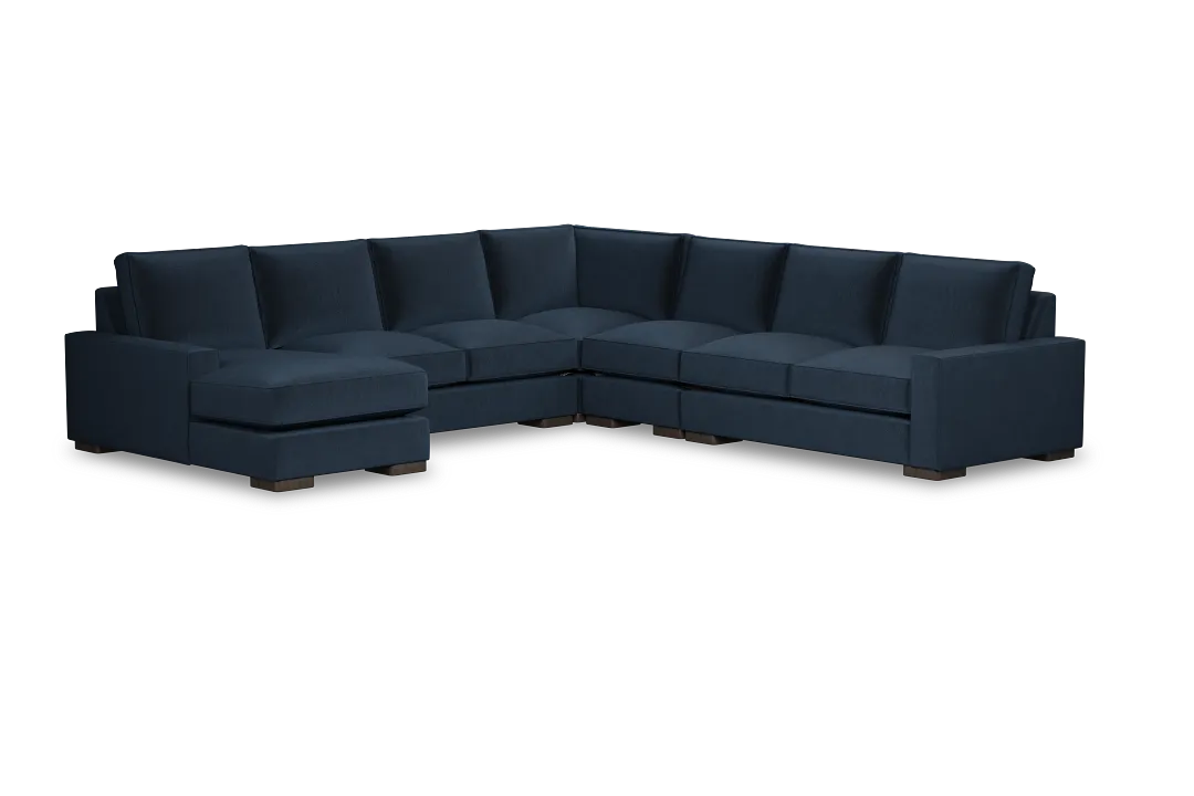 Edgewater Joya Dark Blue Large Left Chaise Sectional