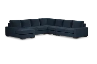 Edgewater Joya Dark Blue Large Left Chaise Sectional