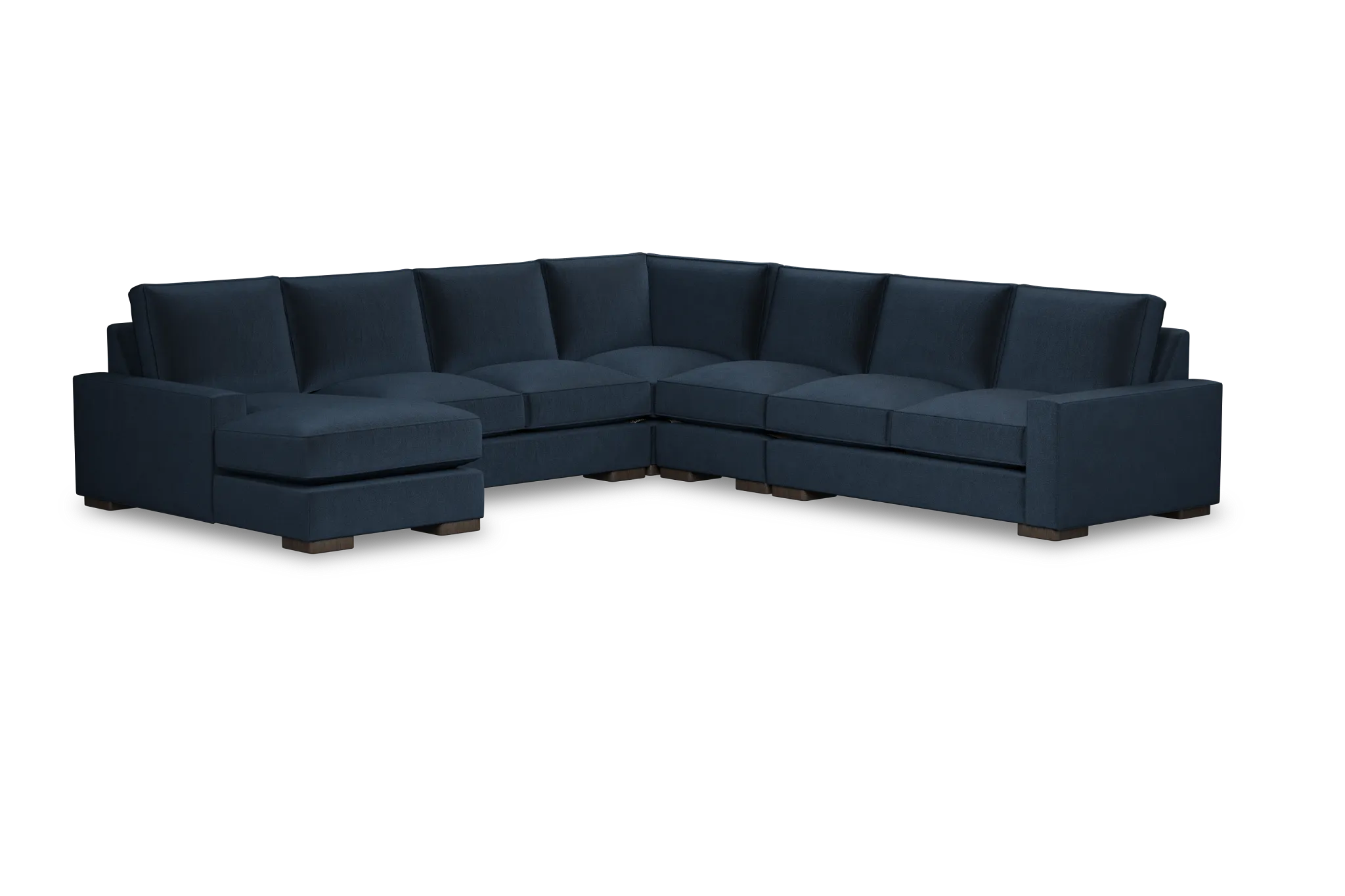 Edgewater Joya Dark Blue Large Left Chaise Sectional