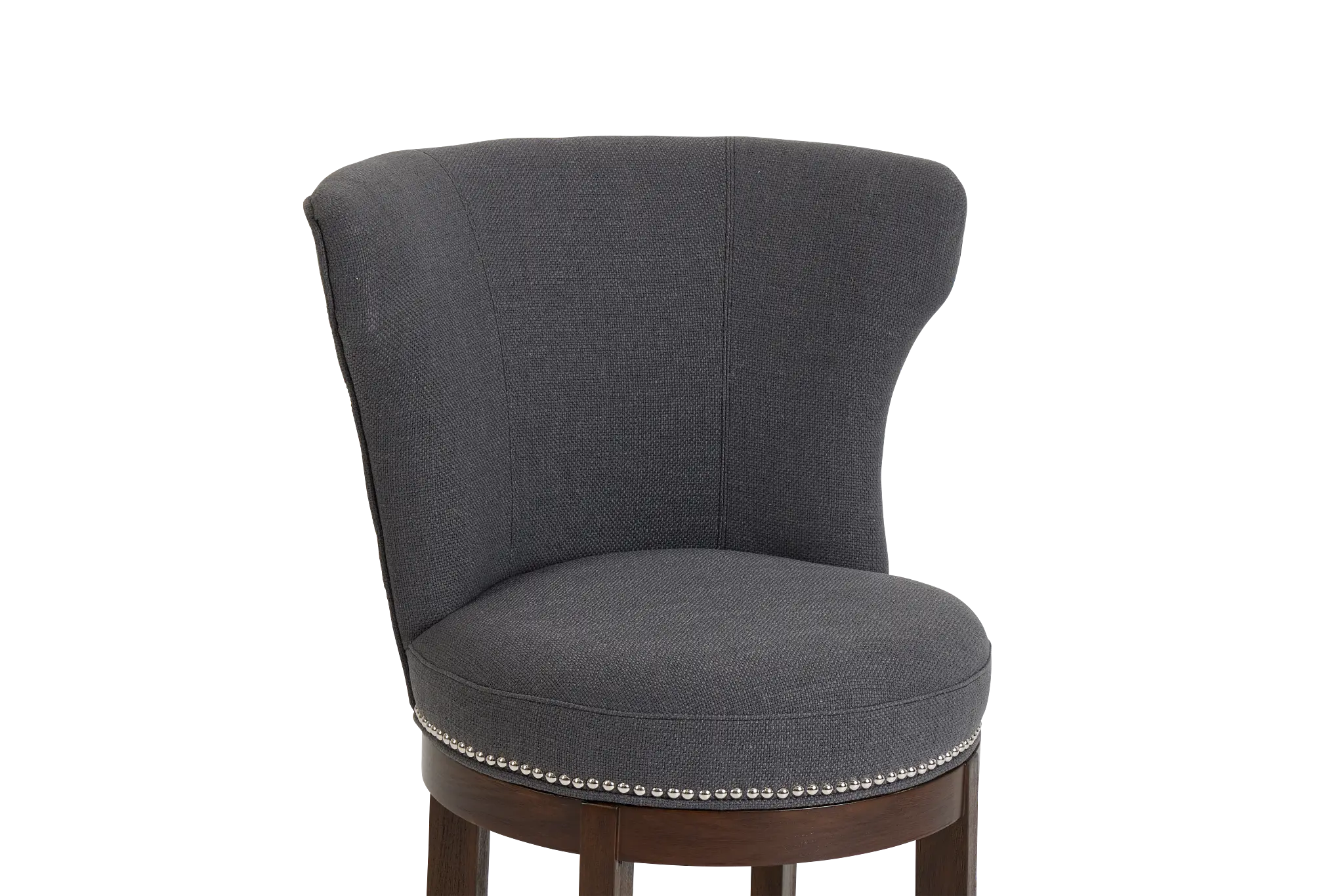 Cayden Dark Gray Fabric 24" Swivel Barstool Cayden Dark Gray Fabric 24" Swivel Barstool
