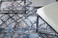 Venice Dark Blue 8x10 Area Rug