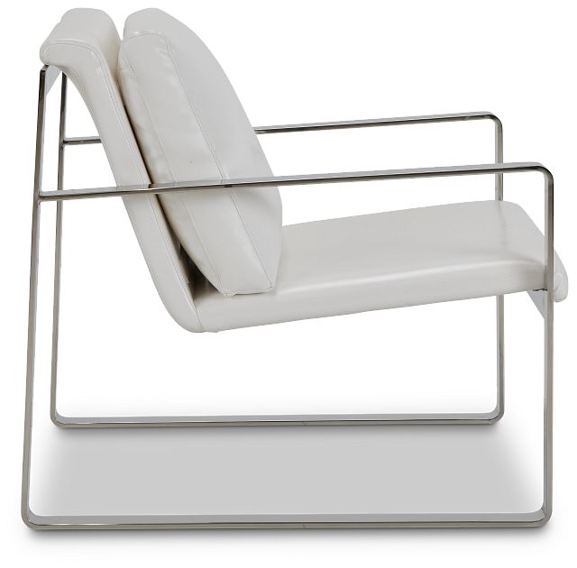 Roslin White Uph Accent Chair