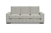 Edgewater Sea Lane Dark Gray 84" Sofa W/ 3 Cushions