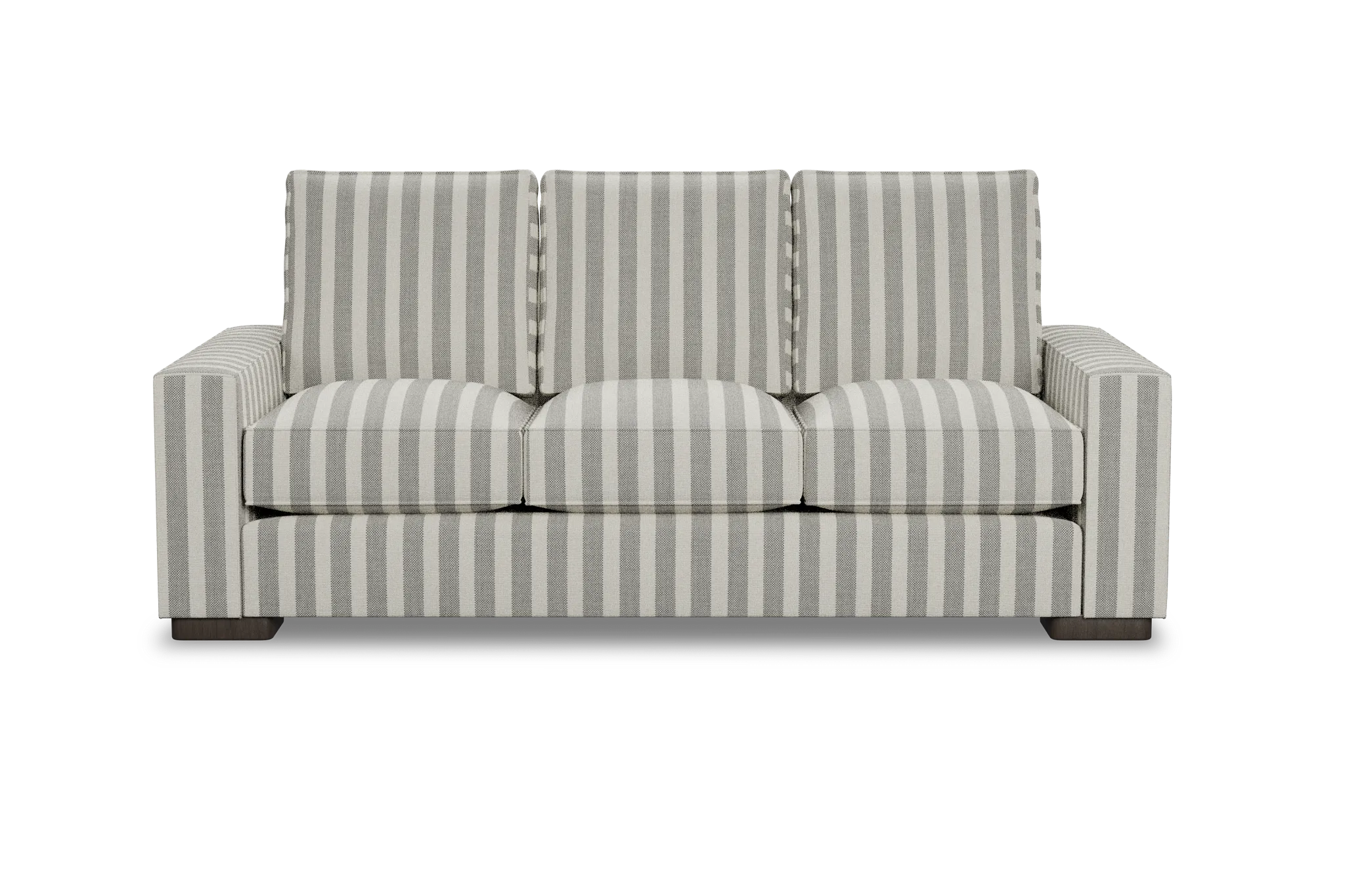 Edgewater Sea Lane Dark Gray 84" Sofa W/ 3 Cushions