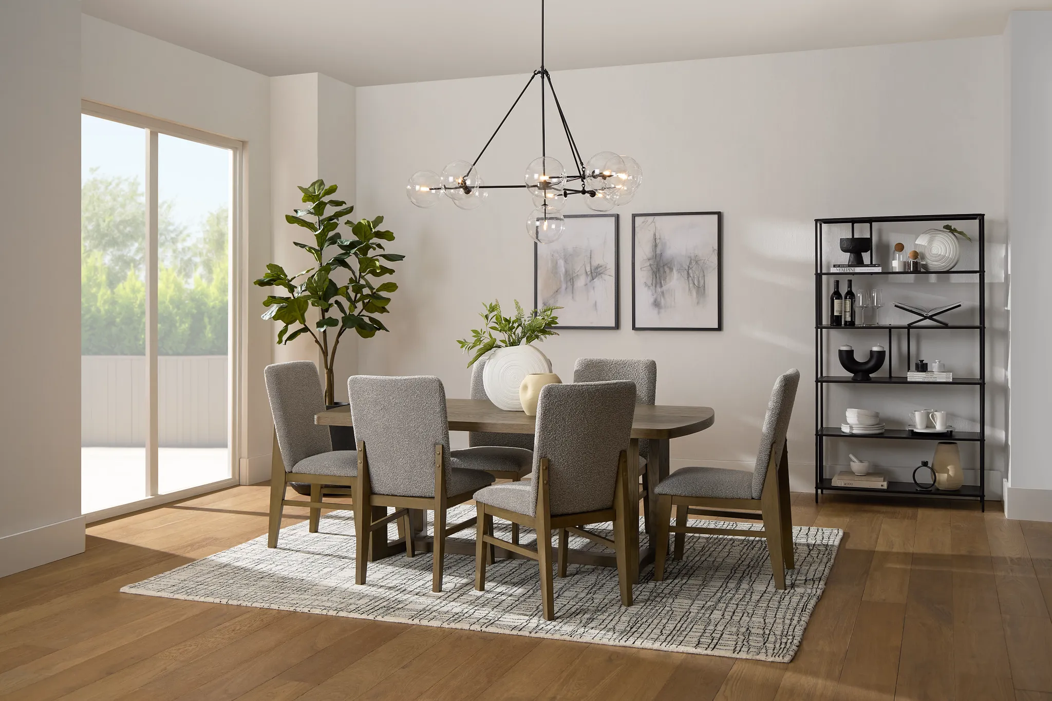 Modesto Light Tone Rectangular Table