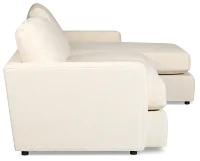 Maxwell Light Beige Fabric Small Right Chaise Sectional