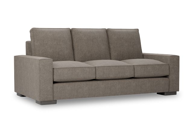 Edgewater Elite Brown 84" Sofa W/ 3 Cushions