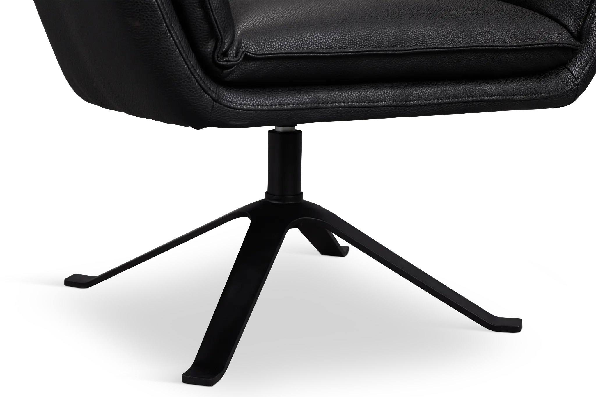 Farley Black Micro Swivel Accent Chair Farley Black Micro Swivel Accent Chair