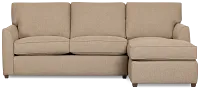 Tate Brown Fabric Right Chaise Sectional