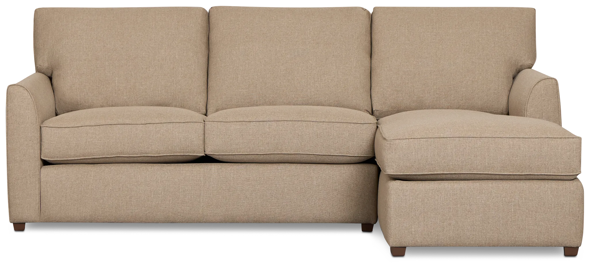 Tate Brown Fabric Right Chaise Sectional