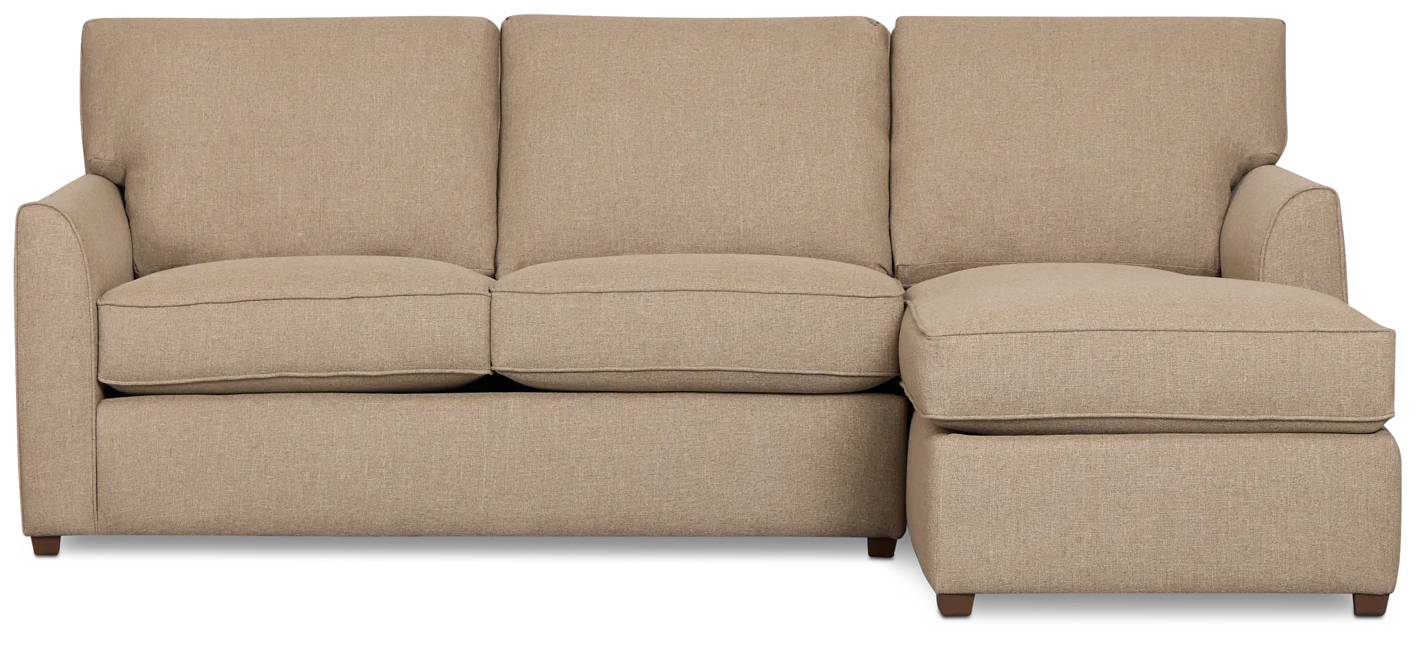 Tate Brown Fabric Right Chaise Sectional Tate Brown Fabric Right Chaise Sectional