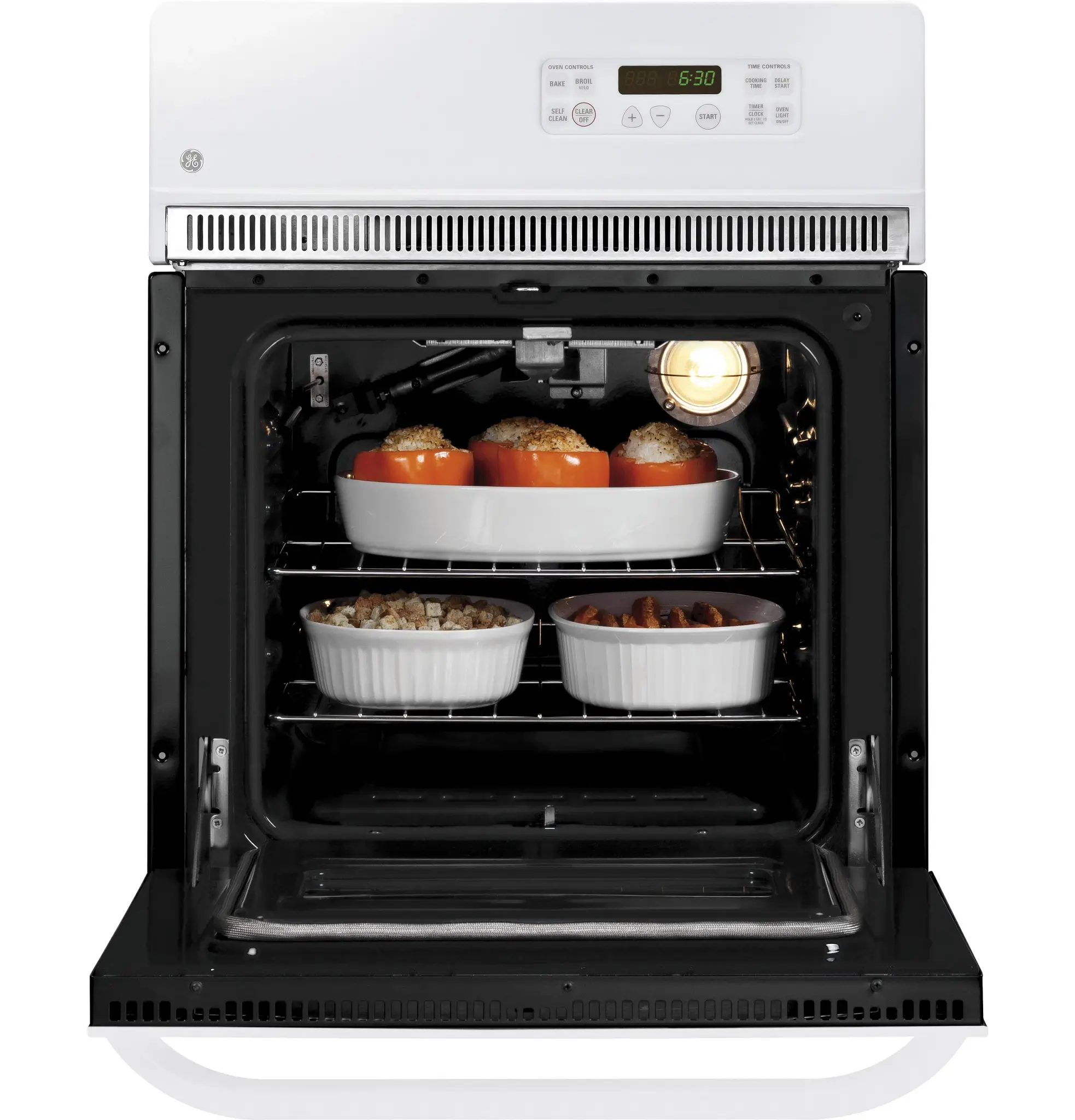 Ge P20 Series White 24" Single Electric Oven Ge P20 Series White 24" Single Electric Oven