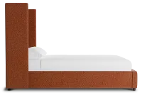 Captiva Elite Medium Brown 60" Upholstered Shelter Bed