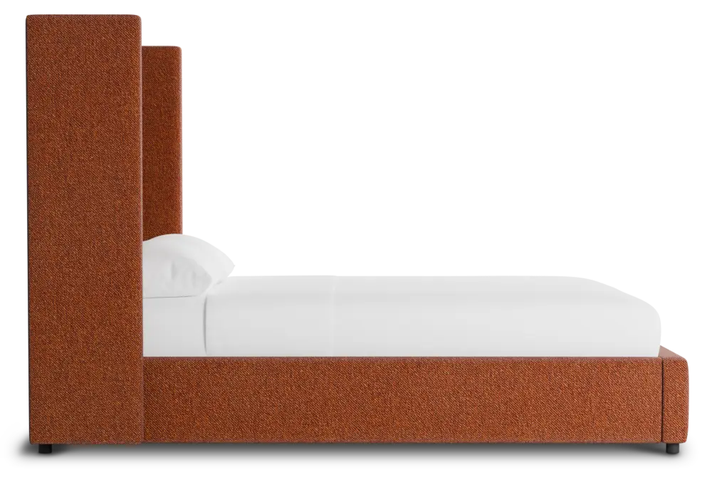 Captiva Elite Medium Brown 60" Upholstered Shelter Bed Captiva Elite Medium Brown 60" Upholstered Shelter Bed