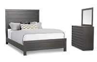 Everett Gray Panel Bedroom