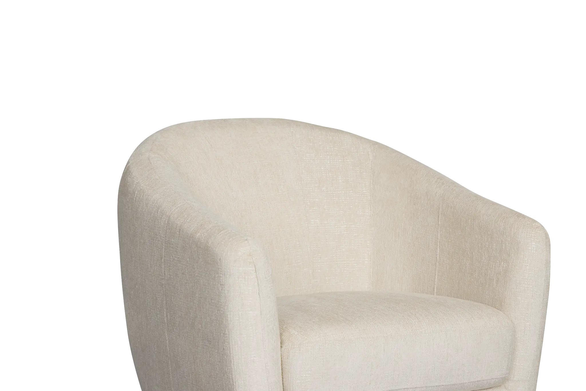 Blakely White Fabric Swivel Chair Blakely White Fabric Swivel Chair