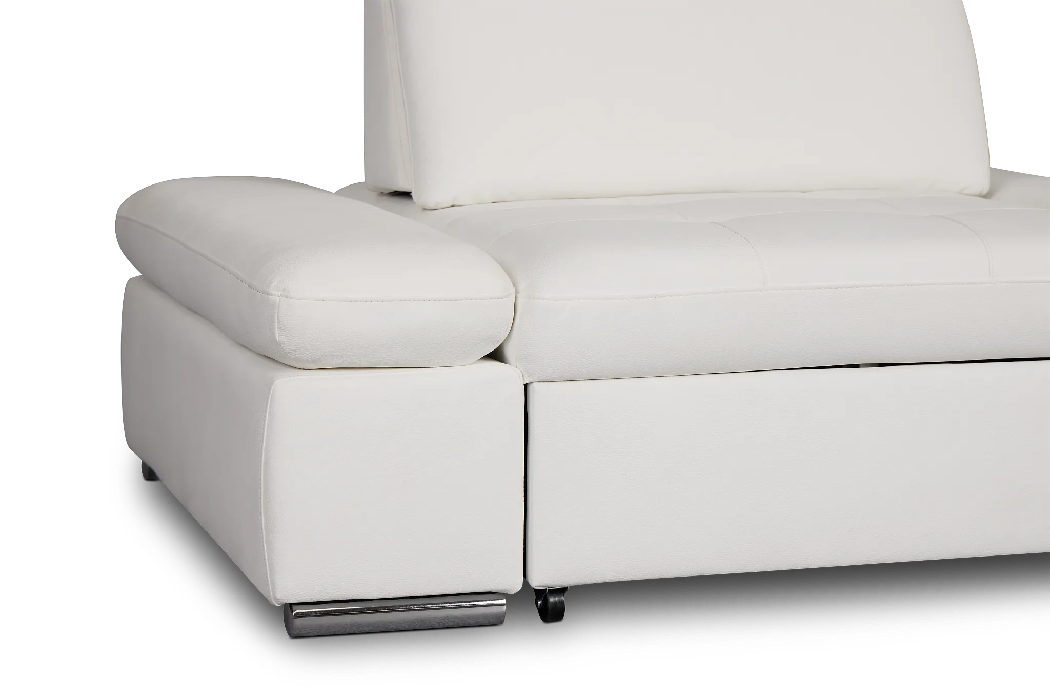 Eden White Micro Chair Pull-up Sleeper