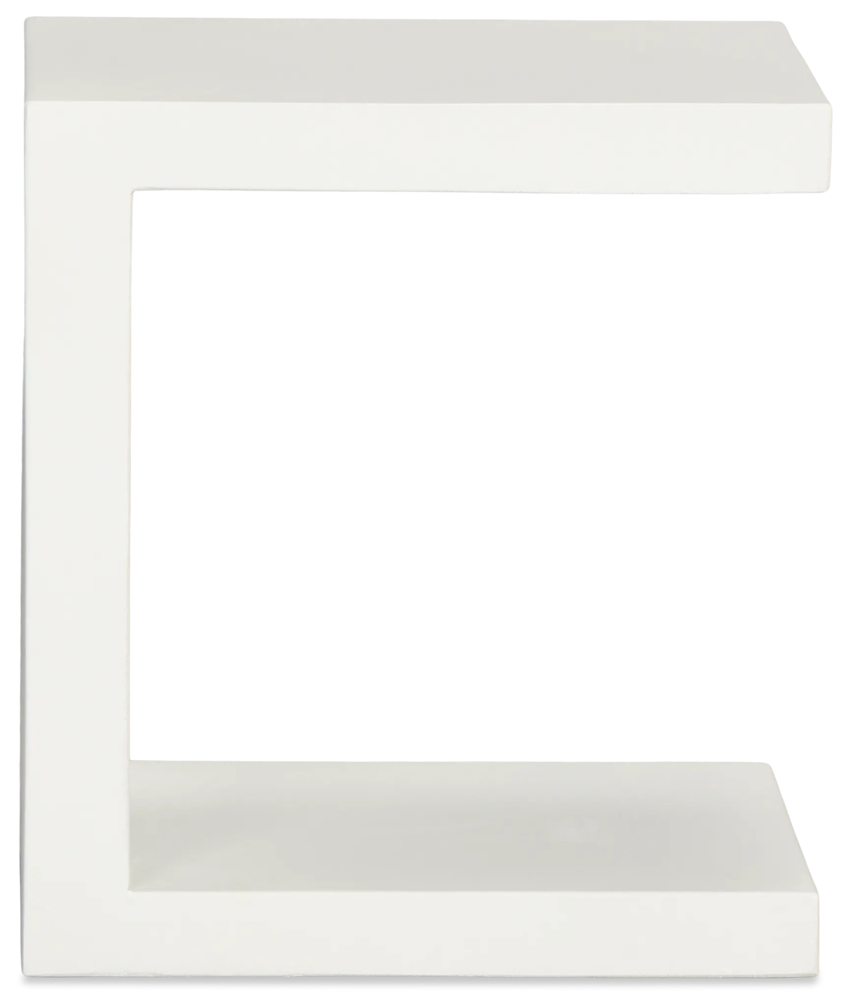 Brio White Square End Table