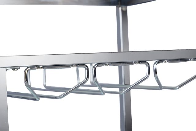 Teren Chrome Bar Cart