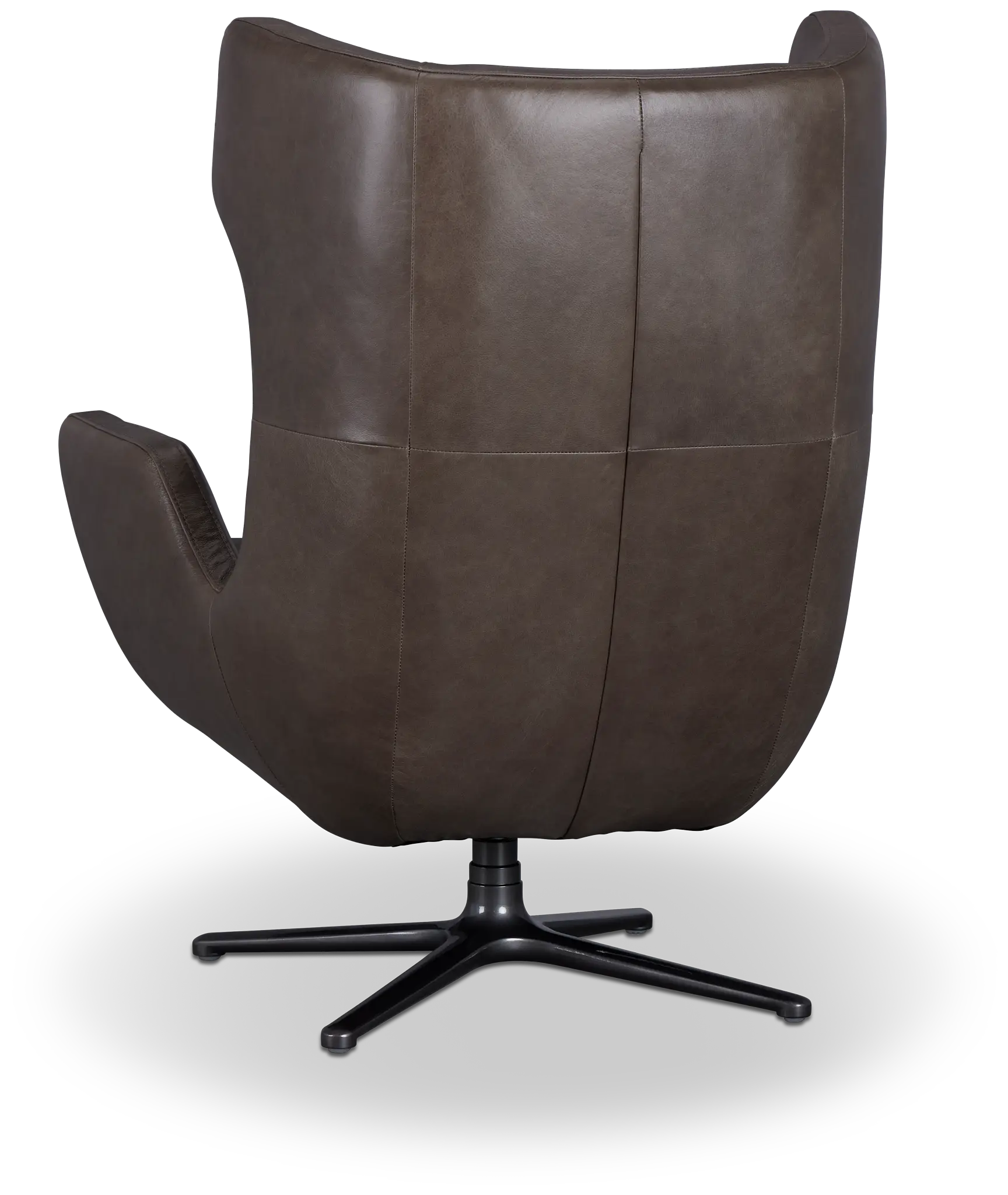 Penn Dark Gray Leather Swivel Accent Chair Penn Dark Gray Leather Swivel Accent Chair