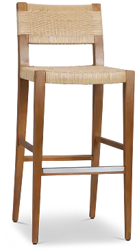 Avila Light Tone 30" Woven Barstool