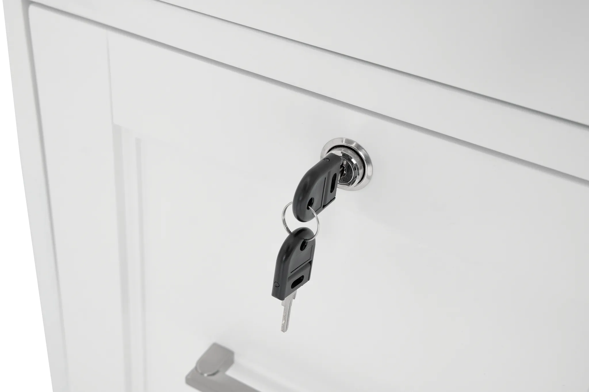 Newport White 5 Piece L Desk