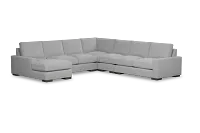 Edgewater Suave Gray Large Left Chaise Sectional