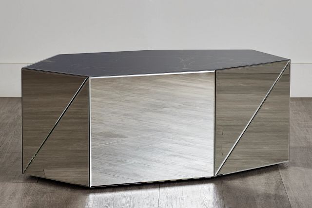 Alexia Black Mirrored Coffee Table