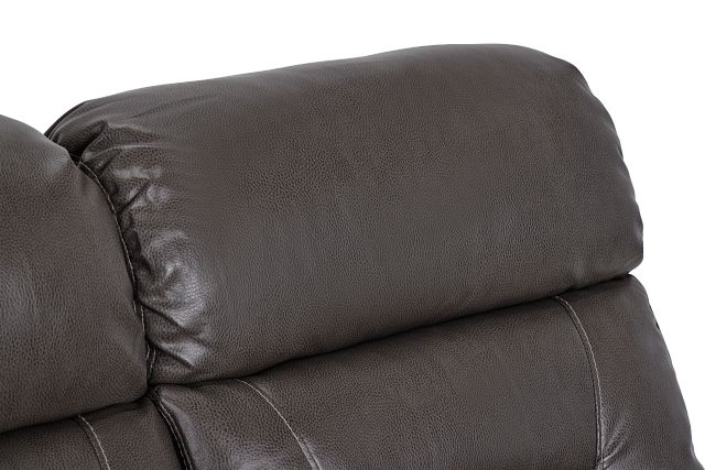 Toby Dark Taupe Micro Reclining Sofa
