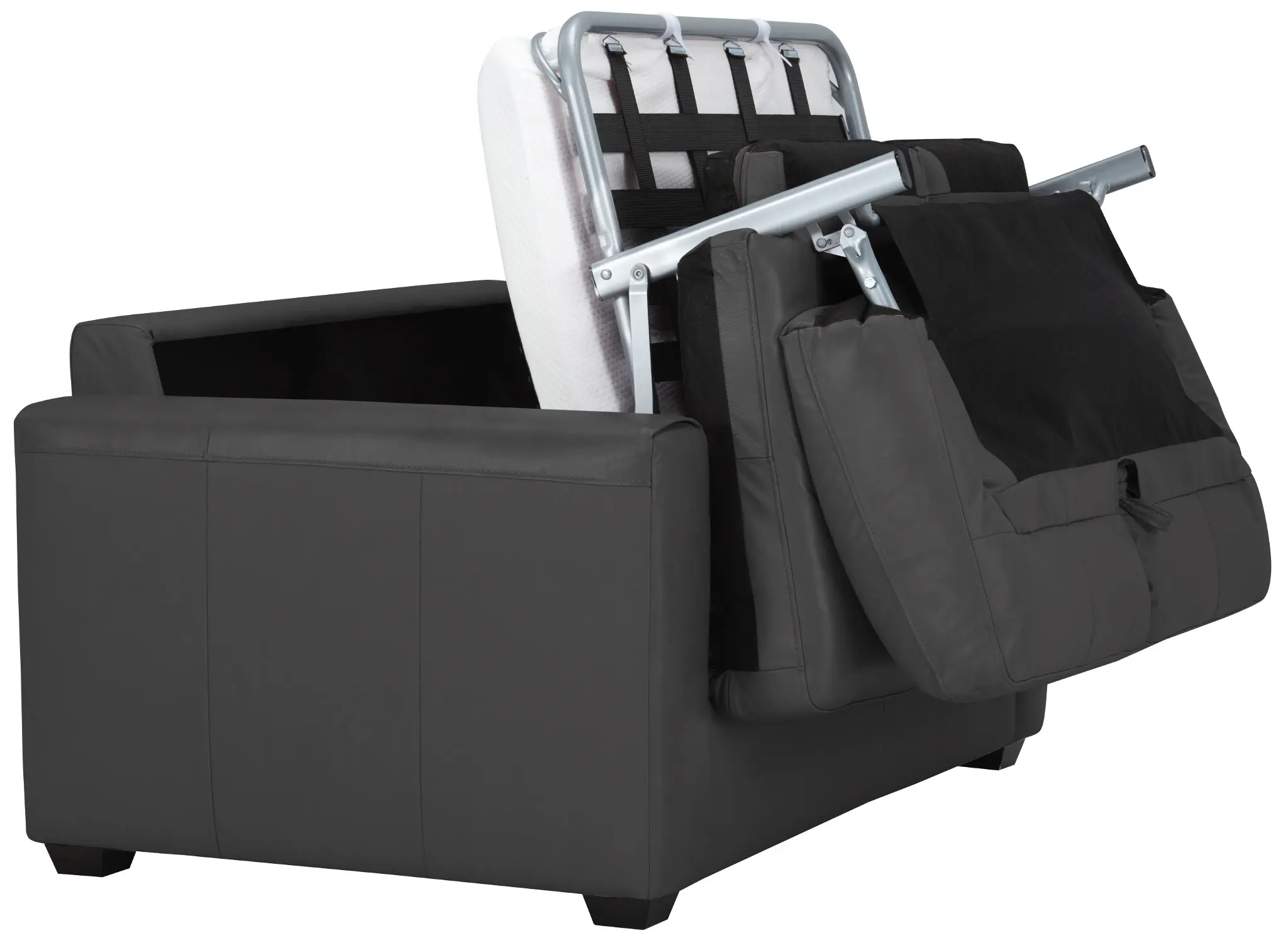 Lane Dark Gray Lthr/vinyl Memory Foam Sleeper Lane Dark Gray Lthr/vinyl Memory Foam Sleeper