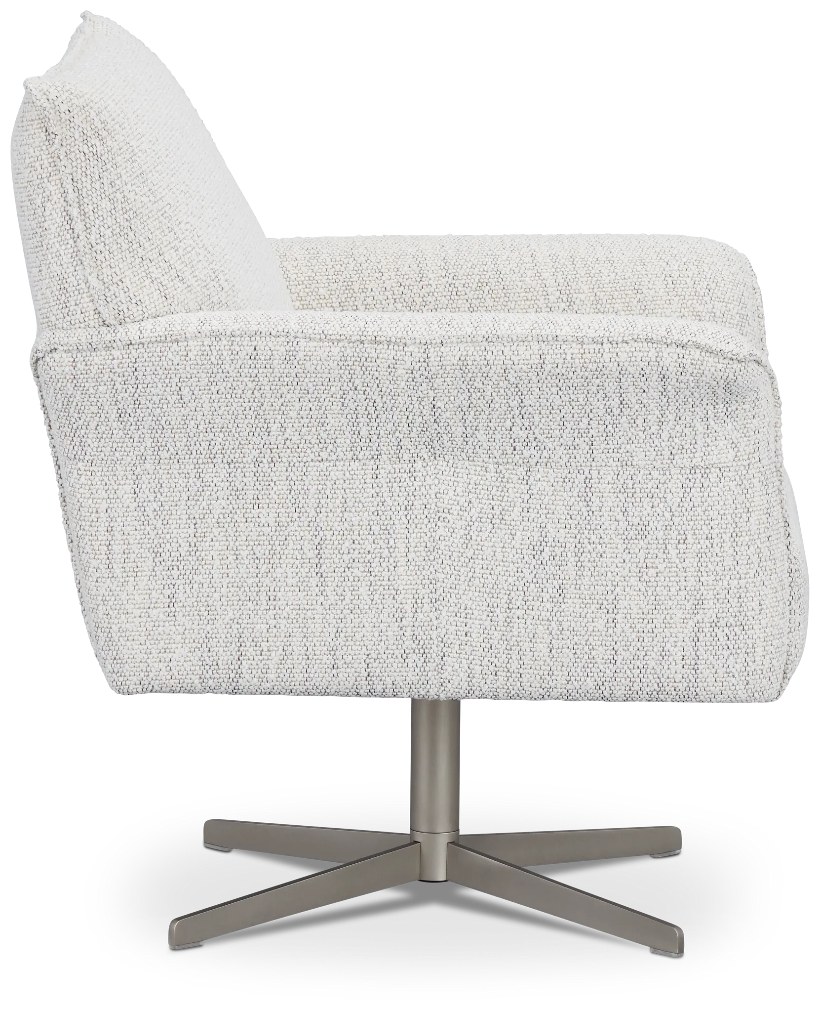 Imani Light Gray Fabric Swivel Accent Chair