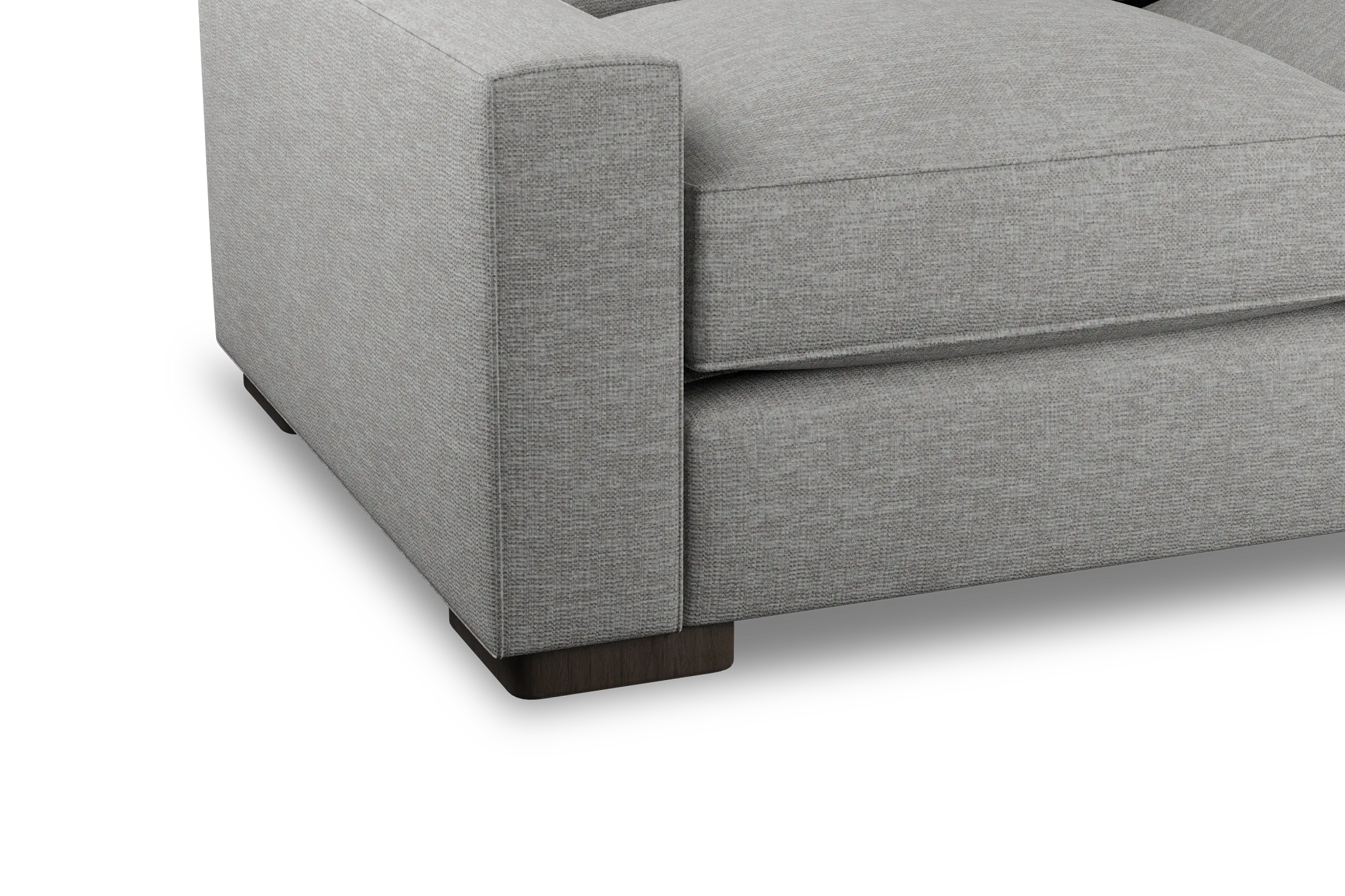 Edgewater Victory Gray Large Two-arm Sectional