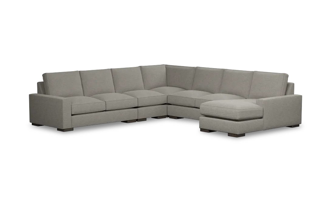 Edgewater Maguire Pewter Large Right Chaise Sectional