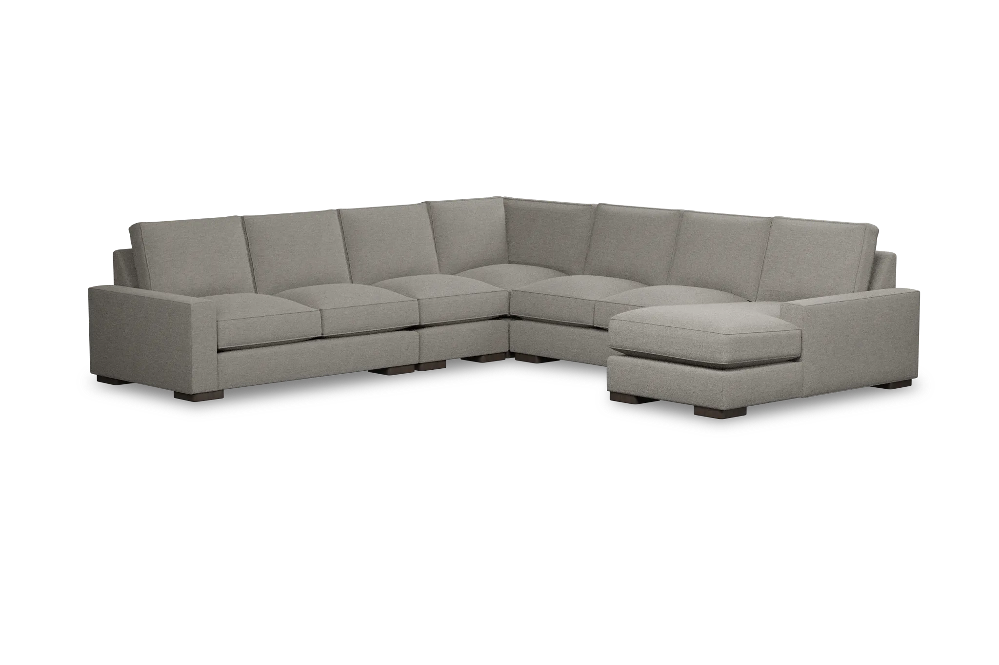 Edgewater Maguire Pewter Large Right Chaise Sectional