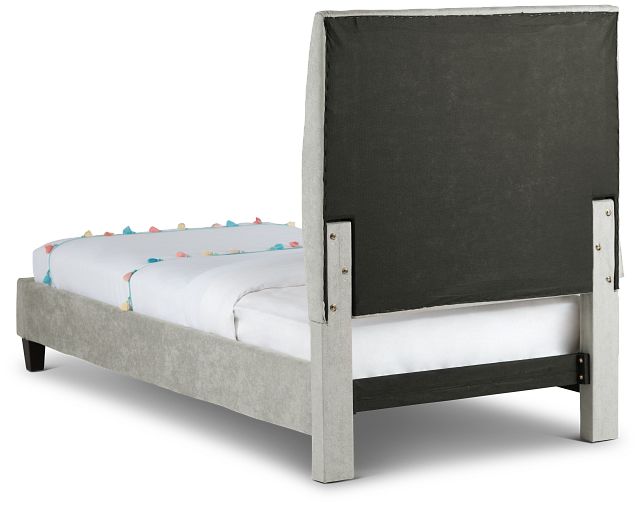 Lucy Taupe Uph Platform Bed