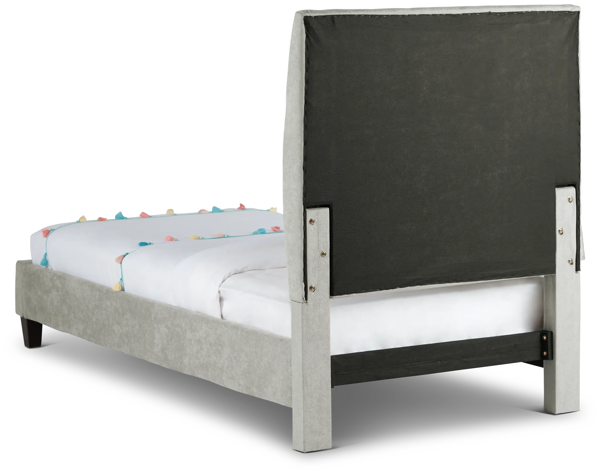 Lucy Taupe Uph Platform Bed